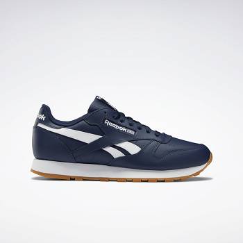 Reebok Classic Kožené Tmavomodre - Panske Tenisky